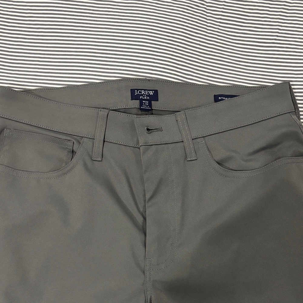J. Crew Men's Gray 5 Pocket Performance Pants 32x32